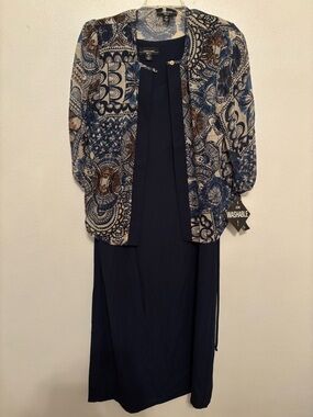 R&M Richards Navy Two-Piece dress NWT 14W
